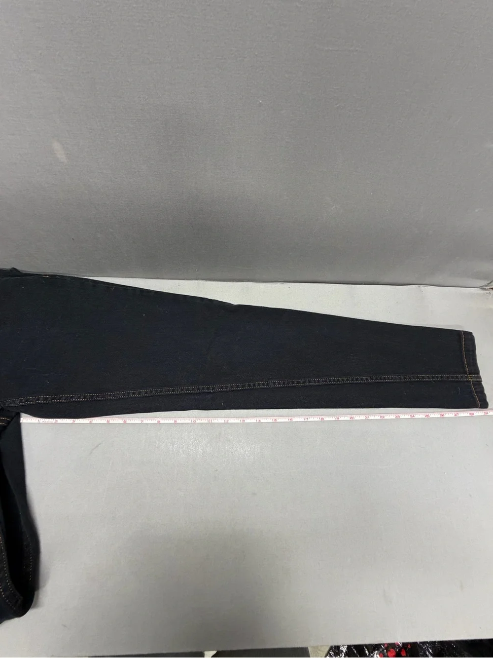 Seventy Dark Blue High-Rise Skinny Jeans with Contrast Stitching